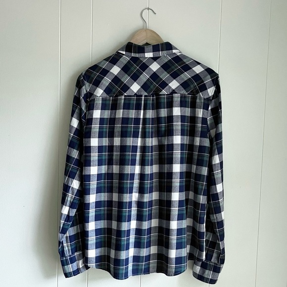 J. Crew Bundle: Plaid Long Sleeve Button Down & Linen Tie Front Cream To… - Picture 2 of 15